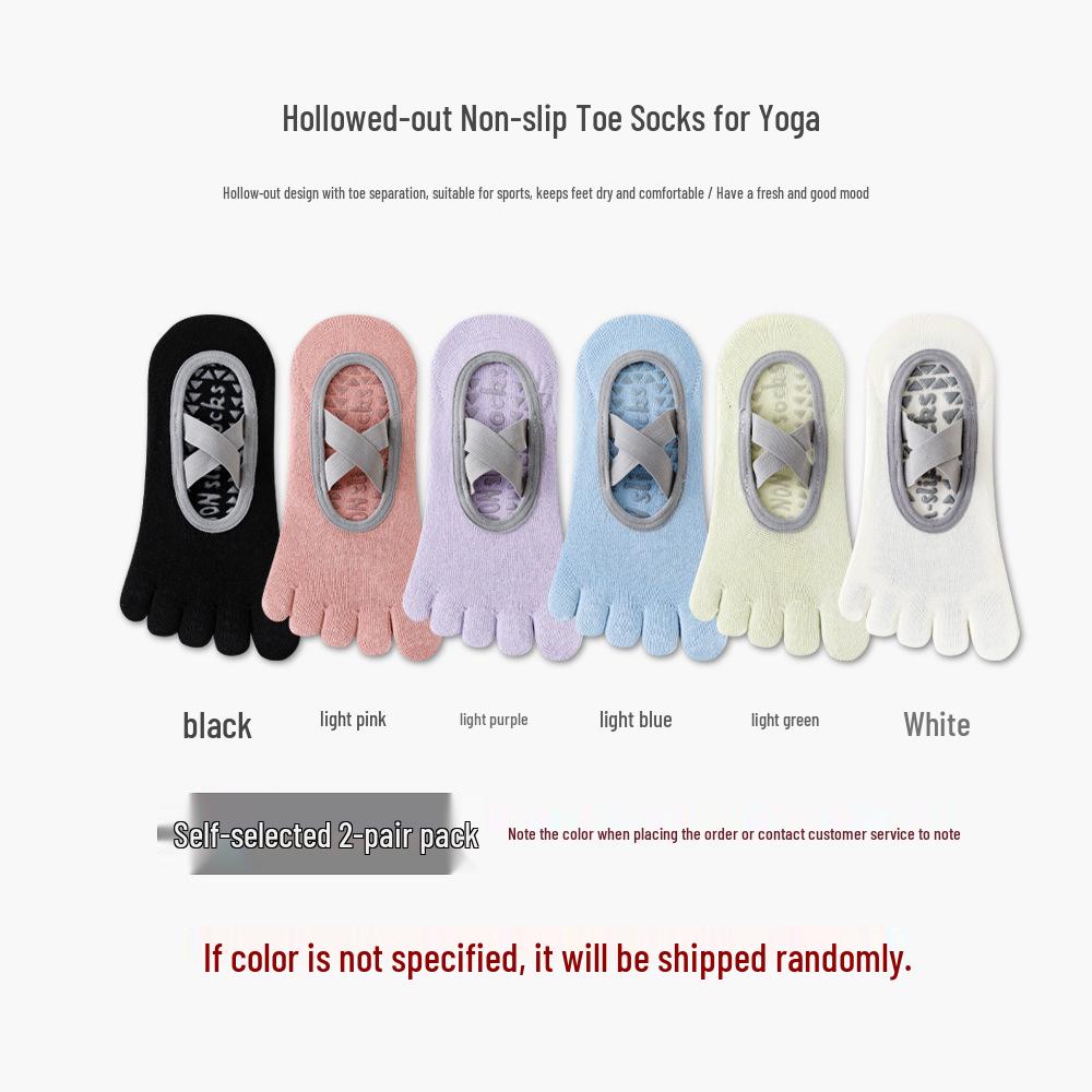Women's Non-Slip Five-Toe Yoga & Pilates Socks - Summer Thin Fitness Floor Socks