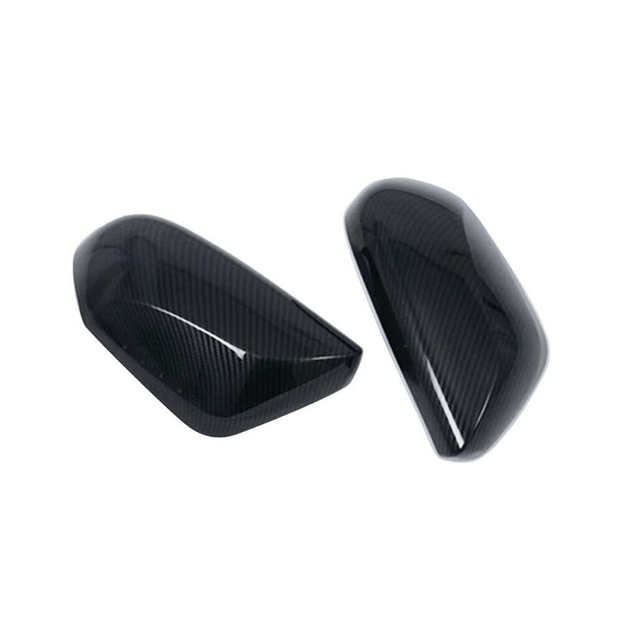 ABS Carbon Fiber Look Side Door Rearview Mirror Cover Trim For Toyota Camry 2018