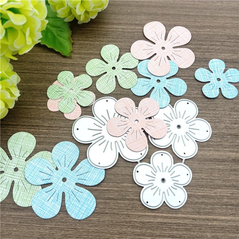 Flower Metal Cutting Dies Embossing Dies for Scrapbooking Photo Paper Cards Decoration Craft