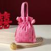 Drawstring Chinese Wedding Candy Bag Cloth 2026 Money Pocket Brocade Red Envelope  Lady Girls Women