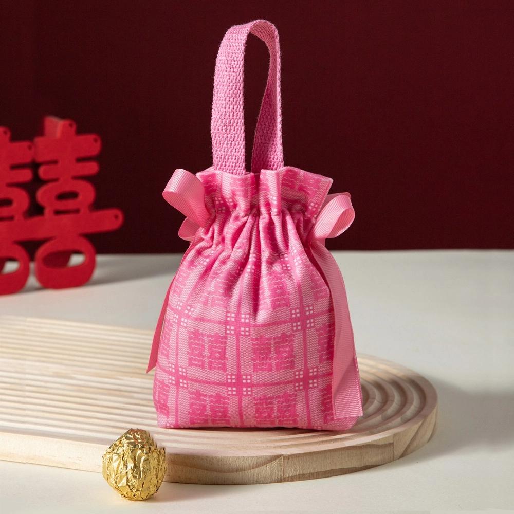 Drawstring Chinese Wedding Candy Bag Cloth 2026 Money Pocket Brocade Red Envelope Lady Girls Women