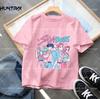 Summer Kpop Demon Hunters Children's Clothing Short Sleeve T-shirt Cute Kpop Demon Hunters Tiger Harajuku Tshirt for Boys Girls