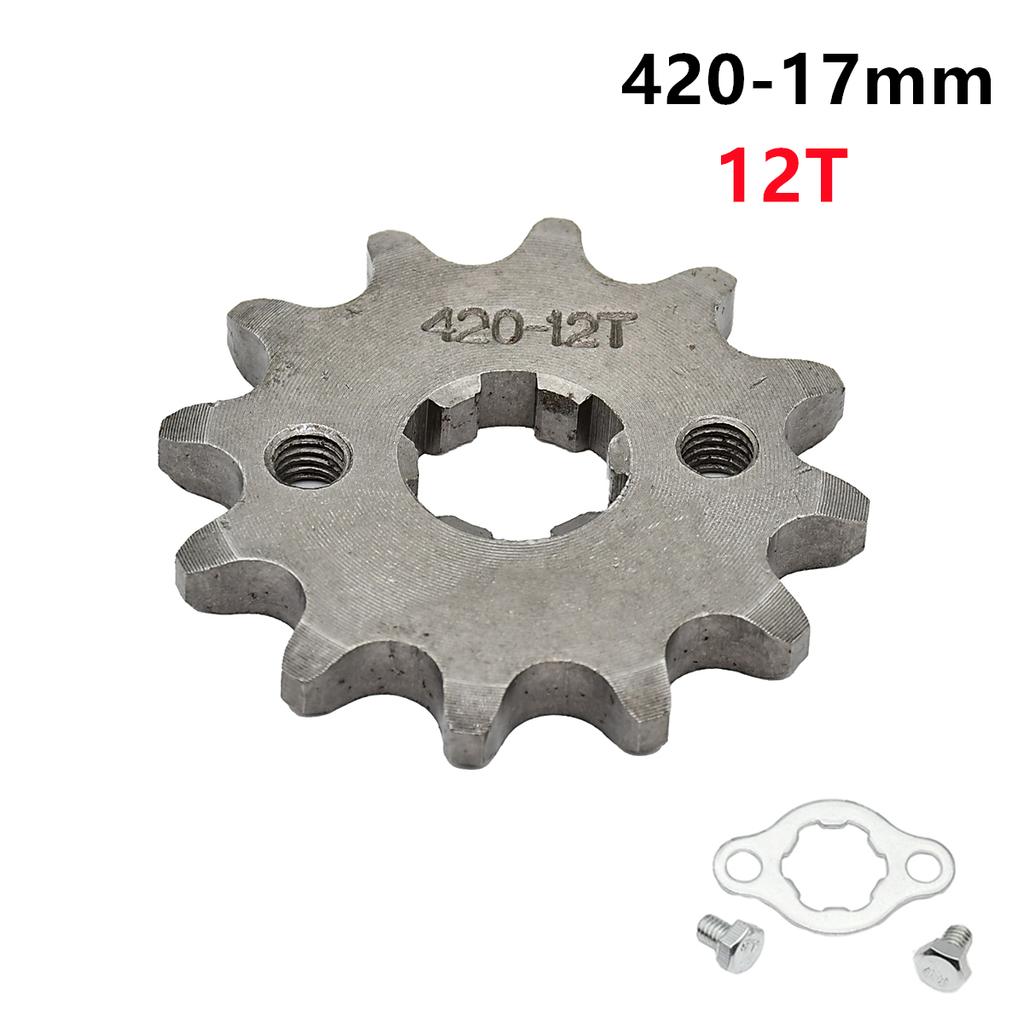 420 10T 11T 12T 13T 14T 15T 16T 17T 18T 19T Tooth 17mm ID Front Engine Sprocket Motorcycle Part