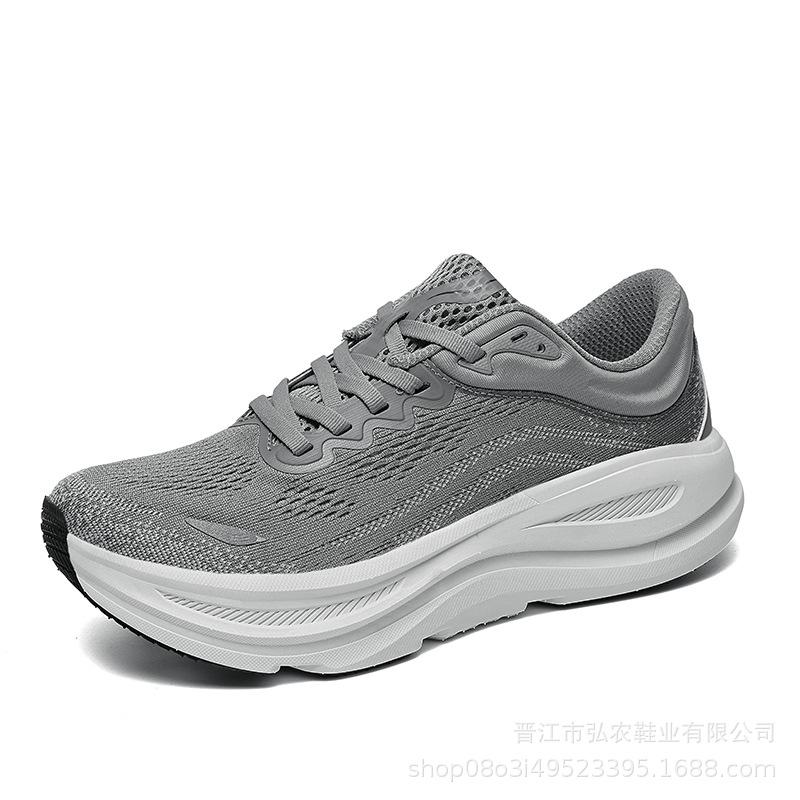 Bondi 9 Outdoor Trailrunning-Schuhe Atmungsaktives Mesh Luftpolster Stoßdämpfung Rutschfeste Dicke Sohle Sportschuhe