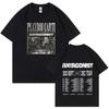 Rapper Playboi Carti Antagonist Tour Tshirt 2023 Concert Fans T Shirt Unisexs Fashion Hip Hop Short Sleeve Oversized Tshirts Bla