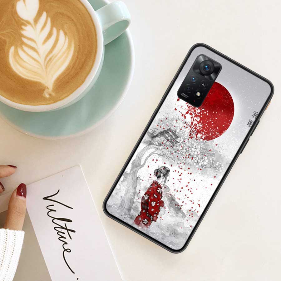 Cherry Blossom Tree Phone Case For Xiaomi Redmi Note 12 Plus 12S 11 11T Pro 5G 11E 11S 4G 10 10S 9 9S 9T 8 8T 7 Cover Shell Coqu