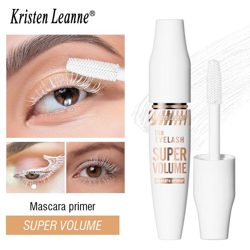White Eyelash Primer Mascara, Waterproof Smudge Proof Lash Base for Voluminous Curly Lashes белый