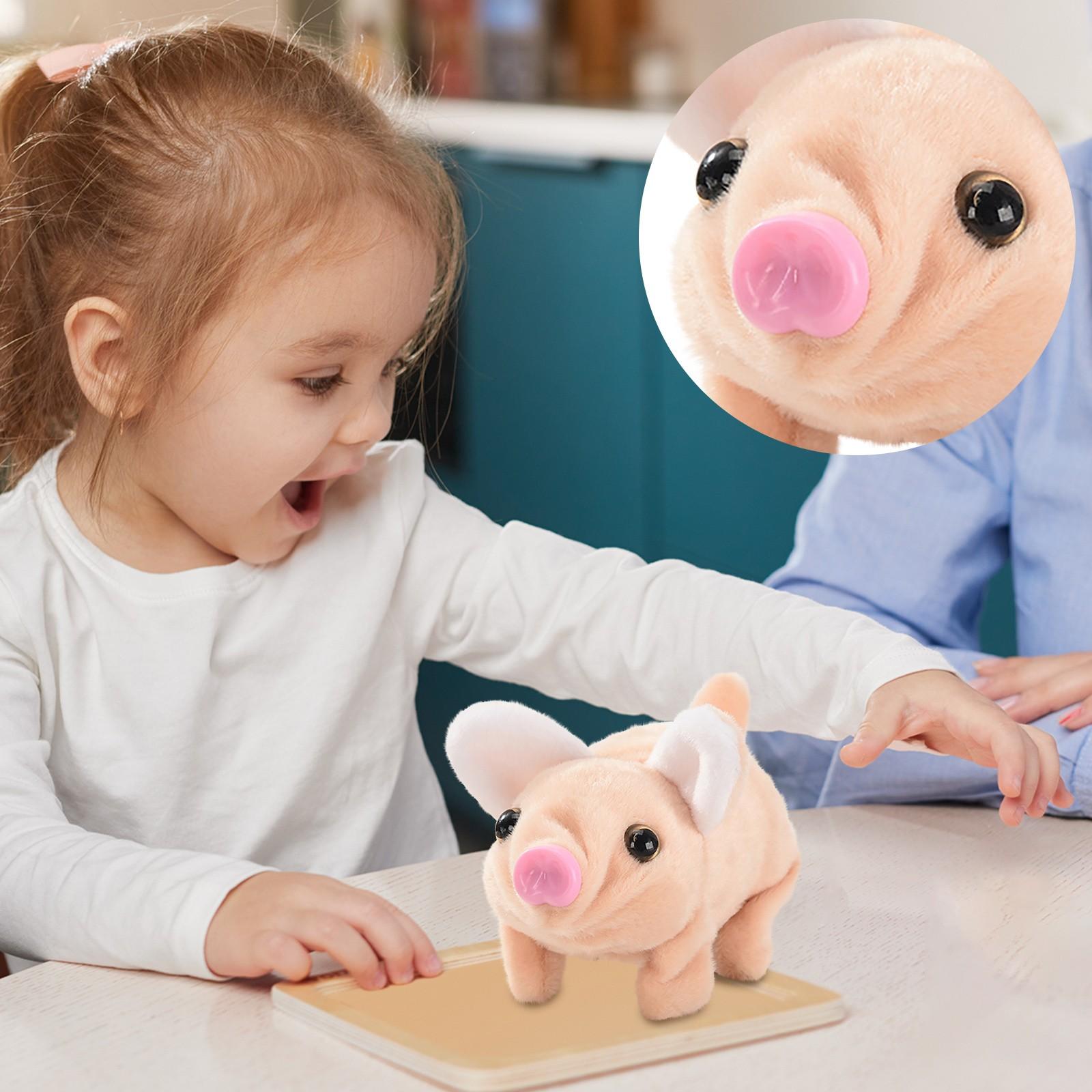 

Плюшевая электрическая свинья может лаять, ходить, двигать хвостом и носом, электронный питомец, игрушка для игр в доме, электрическая игрушка One Size жёлтый