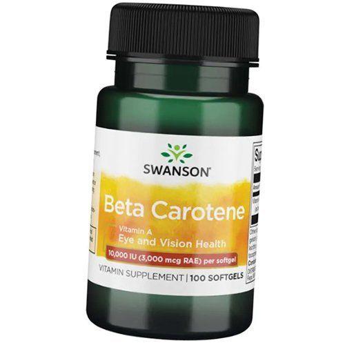 

Вітамін А, Beta-Carotene 10000, Swanson 100 гелкапс (36280053) 100softgels