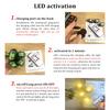 Upgrade RGB Car Atmosphere Lights, Larger Battery & Brighter, Type-C Charging Cable, Wireless Remote Multi-Mode for Car Motorcyc