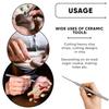 7 Pins Needles Texture Ceramics Tools Polymer Clay Sculpting Auxiliary Molding Tool DIY Pottery Brush Cake Accessories