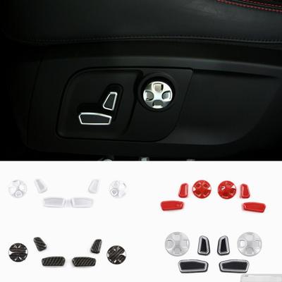 ABS Araba Stili Koltuk Ayar Düğmesi Kapakları Anahtar Kapağı Trim Çıkartmaları Alfa Romeo Giulia 2017- Otomobil İç Mekanı