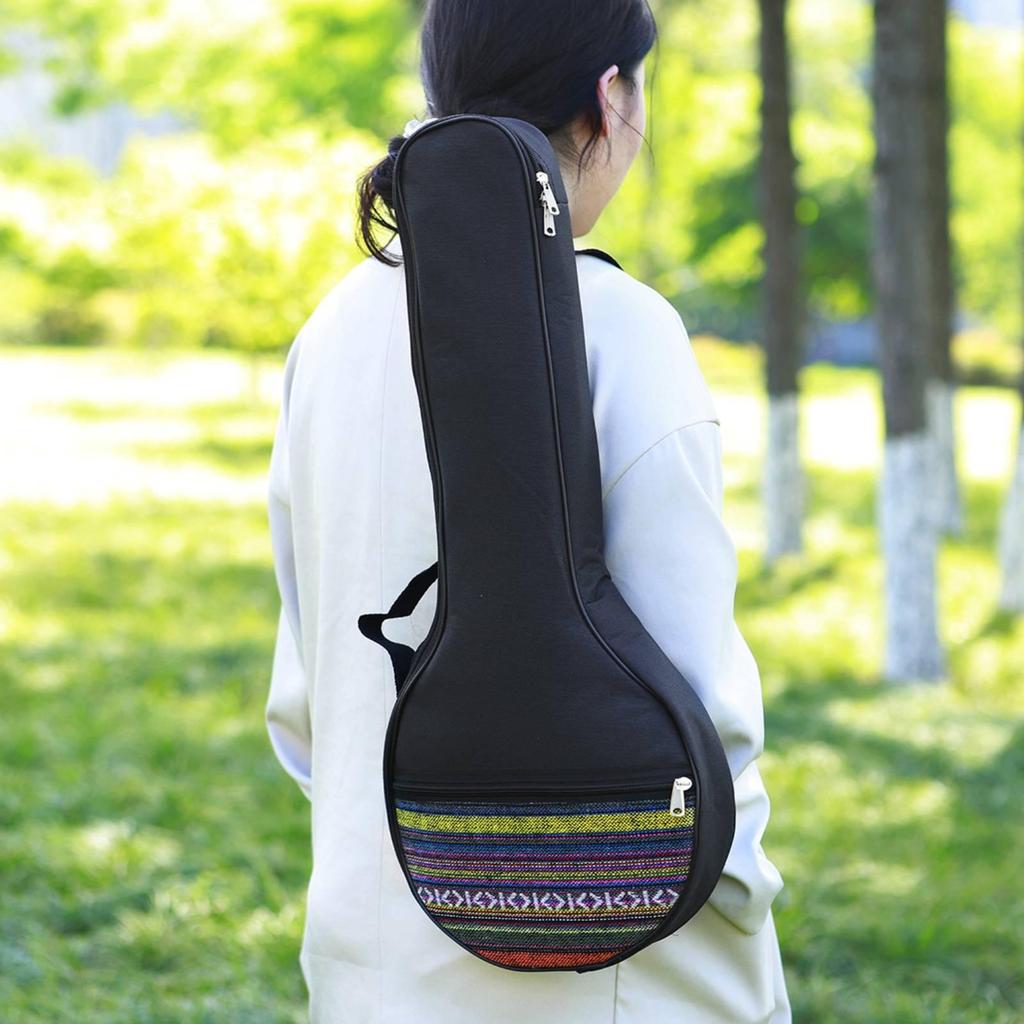 Banjo Gig Bag Ethnic-Style with Pocket Sturdy for Travel