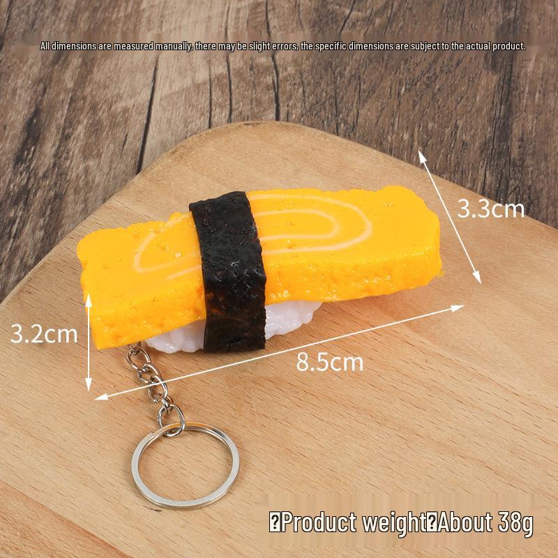 Sushi Pendant Keychain: Japanese Cuisine Display Prop