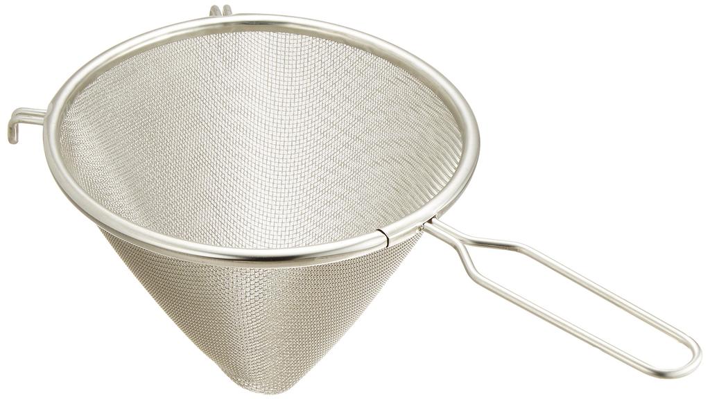 Kanda Kan Strainer, Large, Stainless Steel, Made in Japan, Triangular, with Handle, 042049