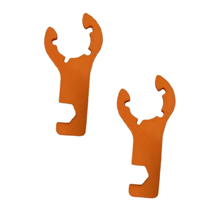 

Pack of 2 Caravans RVs Gas Bottle Wrench RVs Motorhome Accessories Multifunctional Gas Bottle Wrench Tools ABS Construct помаранчевий