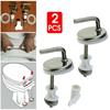 2pcs Toilet Seat Hinges Fix Fitting Hinges Lid Wc Back To Wall Replacement Hinges Toilets Cover Hinges Adjustable Bathroom Part