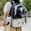 Haustier-Katzen-Tragetasche, Weltraum-Haustier-Rucksäcke, atmungsaktiv, tragbar, transparent, Rucksack, Transporttasche für Welpen, Hunde, Weltraumkapsel-Taschen