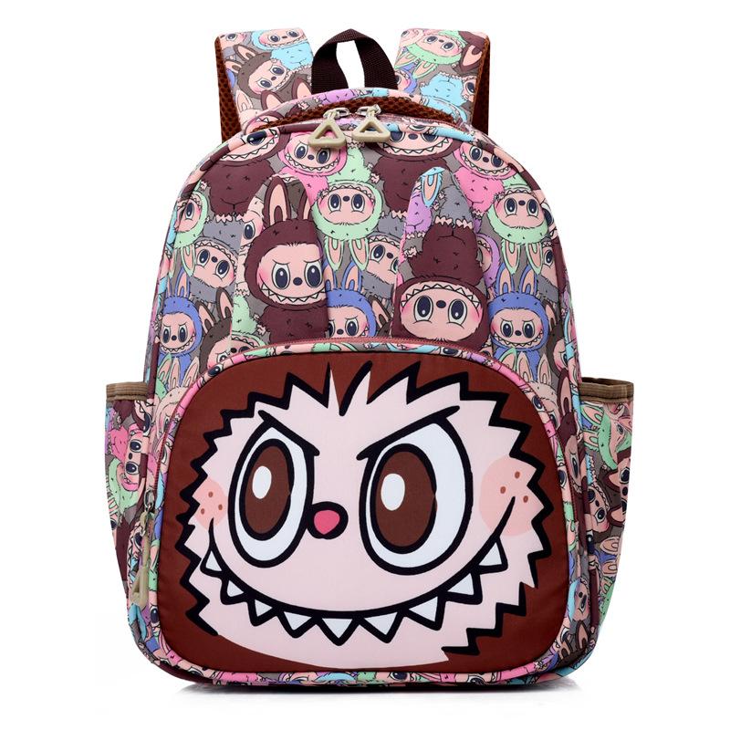 New Flow Cartoon Flower Backpack Kindergarten Schoolbag Large Capacity Load Reduction Cute Boys and Girls Student Backpack
