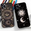 Witches Moon Tarot Mystery Totem For iPhone 17 air 16 15 14 13 12 11 Pro Black Soft Cover Phone Case