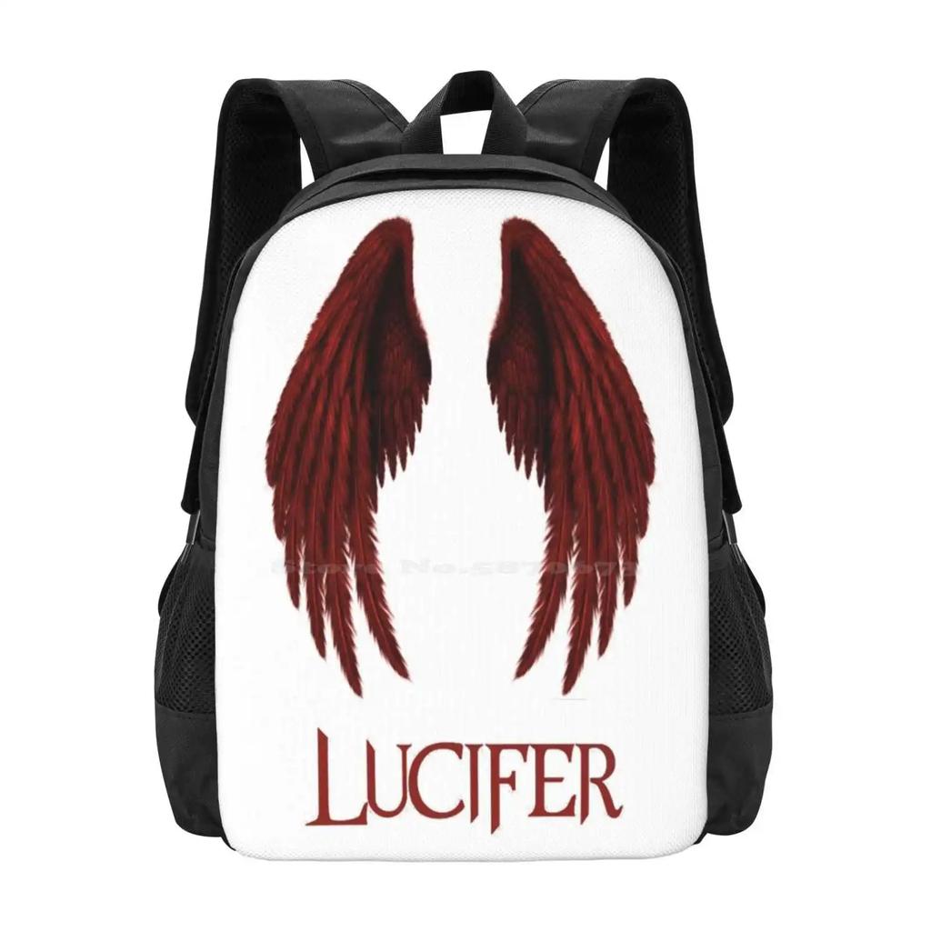 Lucifer Sale Backpack Fashion Bags Luficer Satan Demonio Cristo Serie Scify Sci Fy