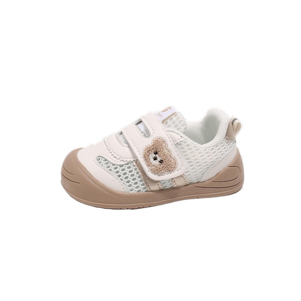 Baby toddler shoes spring 2025 new baby shoes baby shoes autumn classmates children bear embroidery