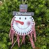 Christmas Countdown Calendar Wooden Cane Candy Hanging Decorative Ornament