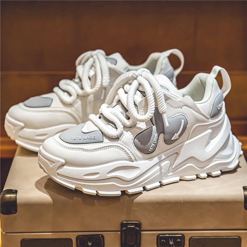 

Мужская новая осенняя обувь, кроссовки на толстой подошве, повседневная спортивная обувь, обувь для работы, кеды, популярная модная мужская обувь 44