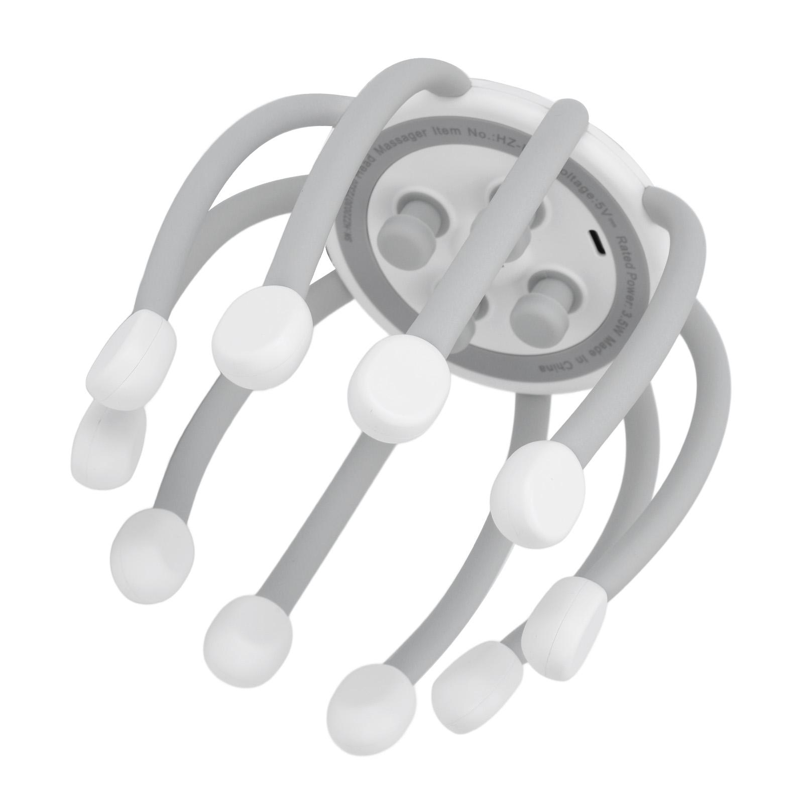 

Электрический массажер для головы, перезаряжаемый, 4 режима, регулируемый, для снятия стресса, расслабляющий коготь, массажер для кожи головы