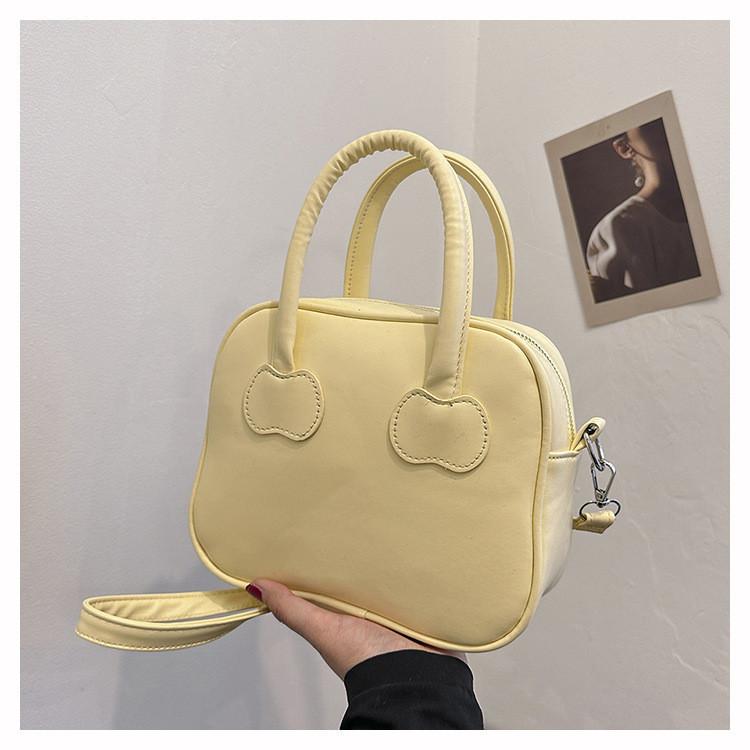 2024 Summer New Korean Fashion Handheld Small Square Bag Women's Commuter Small Bag Simple Single Shoulder Crossbody Bag