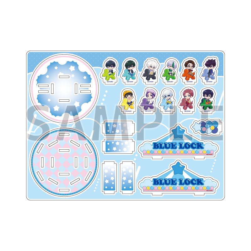 ТВ Аниме 09 Персонаж-шарик Акриловая Диорама  Blue Lock  версия. [Мини-иллюстрация]