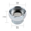 Adattatore per Rubinetto Lavatrice in Rame da 25mm a 20mm Adattatore per Tubo da Cucina Adattatore per Rubinetto dell'Acqua Filettatura Esagonale/Rotonda Raccordi per Rubinetto del Bagno