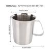 304 Stainless Steel Milk Frother Jug Coffee Milk Frothing Jug Latte Pitcher Measurement Jug Measuring Cup with Markings Spout