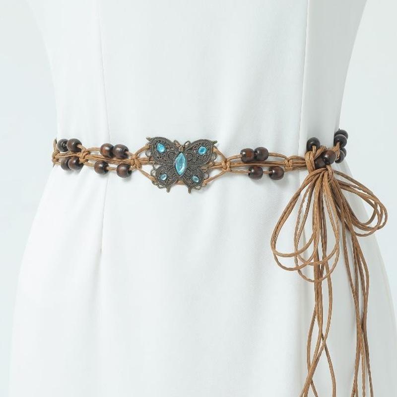 Korean Style Decorative Women's Casual Waist Chain Hand-woven Belt Bohemian Women's Waist Belt