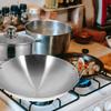 Stainless Steel Wok Frying Pan for Home Kitchen Cauldron Pot with Handle Multi-functional