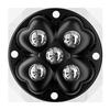 Movable Furniture Chair Leg Pads 4PCS Adjustable Height Foot Risers with 5 Wheels Anti-Scratch for Hardwood Tile Floors