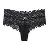 Women's Solid Color Lace Sexy Low Waist Seamless Breathable Bow Panties