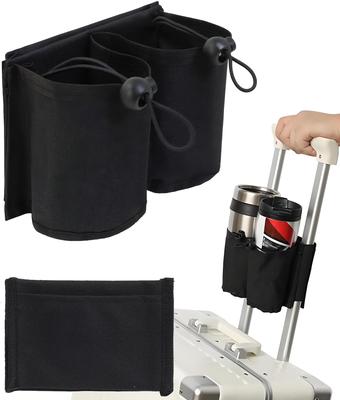 Travel Cup Holder for Bottle Adjustable Easy Holds Two Cups Water Item Luggage Cup Ideal for Flight Business Business Gift for Convenient Item