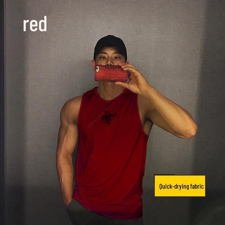 

Men s Breathable Fitness Tank Top - Sleeveless, Loose Fit Sports Shirt XXXL