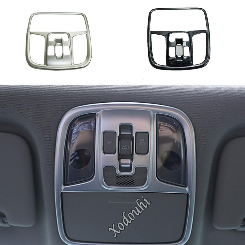 Car Sticker Cover Front Head Read Reading Switch Light Lamp Frame Roof Trim Parts Panel 1PCs For Kia Sportage KX5 2016 2017 2018