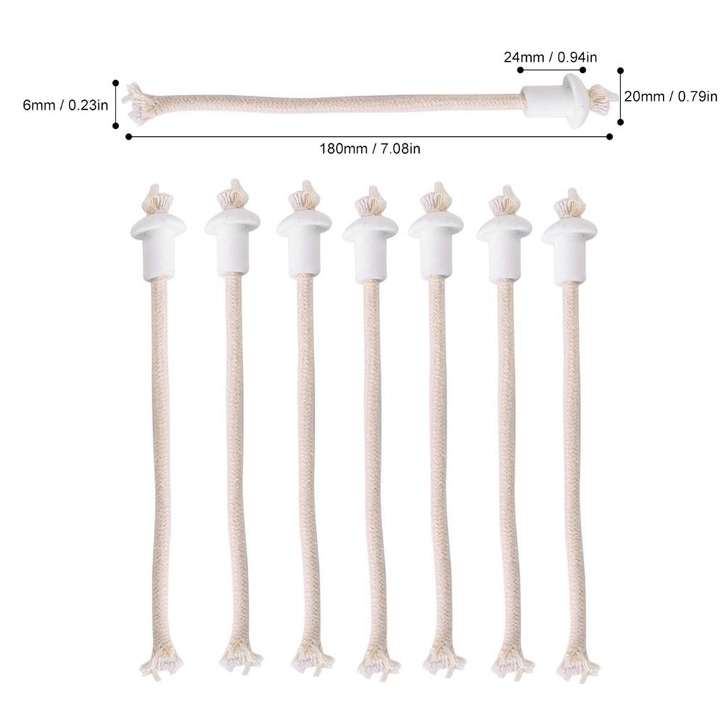 7pcs Cotton Wick Holder Cotton Lamp Wick Kerosene Lamp Wick New Oil Lamp Wick  Liquid Paraffin Lamps