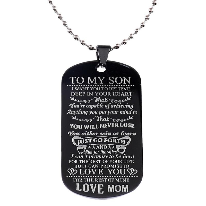 dog tag necklace for son