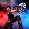 Day of the Dead Mask Mexican Printed Face Mask Halloween Grimace Skull Bar Catwalk Performance Props Carnival Dance Decoration Atmosphere Mask