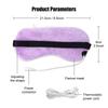 With Constant Temperature USB Heated Eye Mask Corded Design for Dark Circles Warm Compress Eye Mask Puffiness Care Sleep Mask