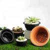 1Pcs Large New Succulent Pot Plastic Round Succulent Flower Pot Dwarf Pot Horticultural Flowerpot Balcony Flower Basket