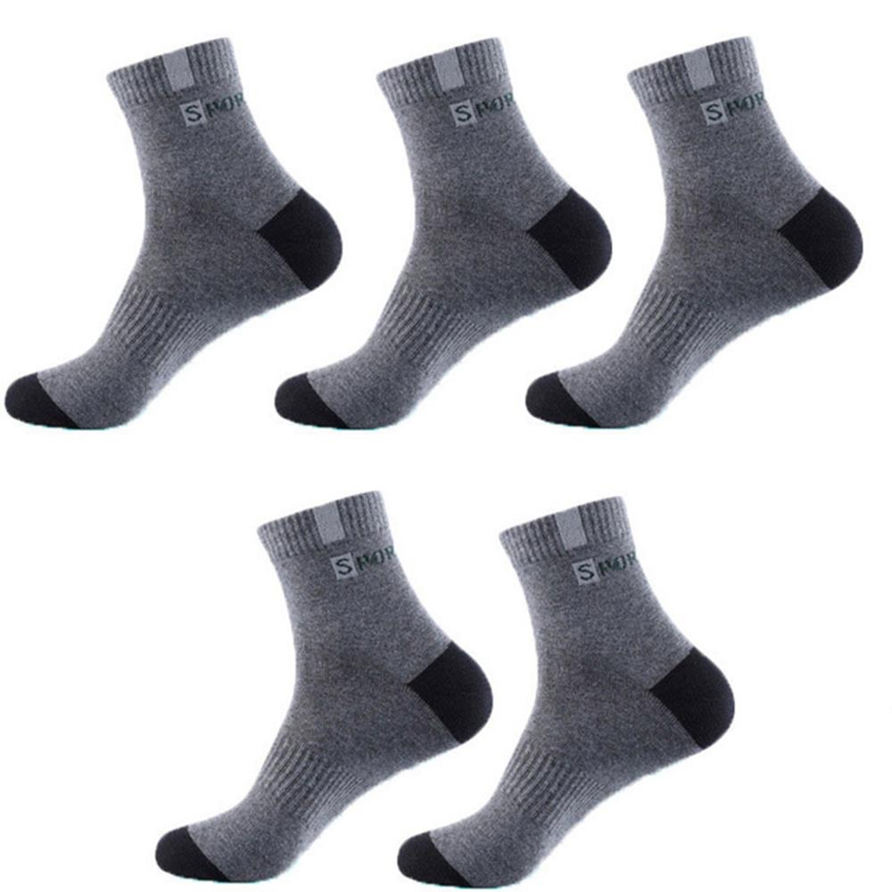5Pair Bamboo Fiber Summer Spring Men Socks Breathable Cotton Sports Sock Breathable Deodorant Business Socks