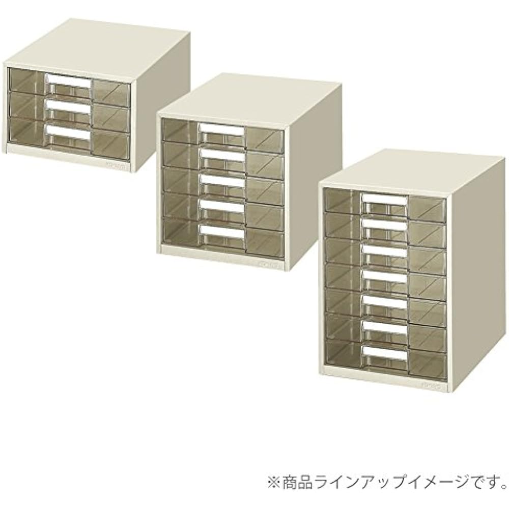 Kokuyo LC-G7M Letter Case, Clear Drawers, A4, 7 Tiers