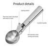 Stainless Steel Dual Purpose Ice Cream Scoop Digger Multifunctional Fruit Scoop for Ball Maker Watermelon Ice Cream Spoon Tool