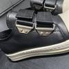 Spring Summer New Arrival Low Top Hook&Loop Couple Style Casual Board Shoes Round Toe Thick Bottom Genuine Leather Sneakers