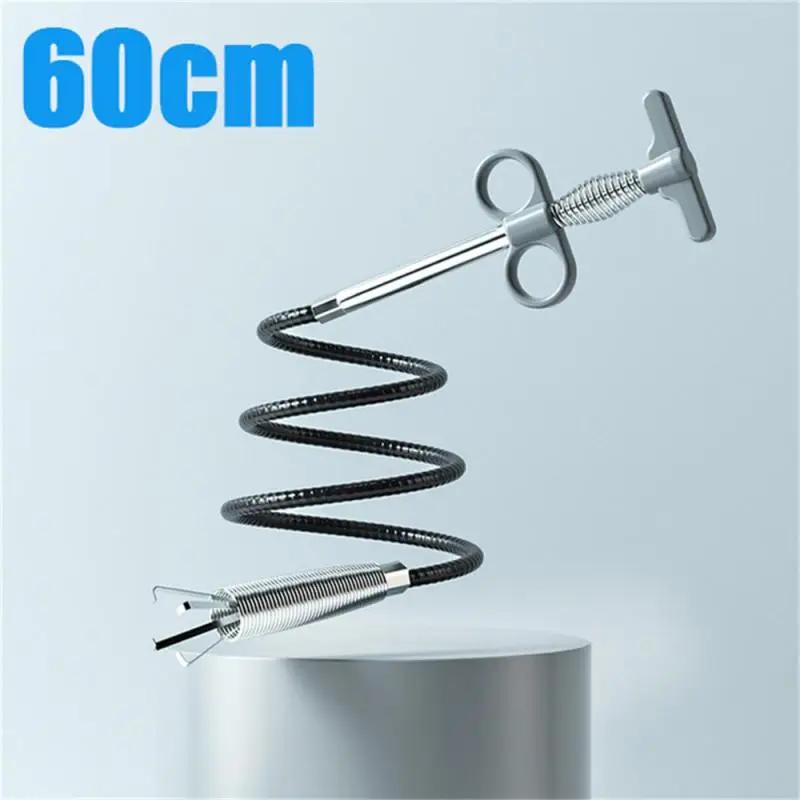 90/60cm Desatascador de Tuberías de Alcantarillado Serpiente Resorte Herramienta de Desobstrucción de Tuberías Herramienta de Limpieza de Alcantarillado de Cocina Baño Accesorios de Cocina